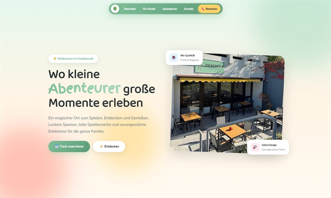 Zauberbaum Eningen Website und Markenentwicklung