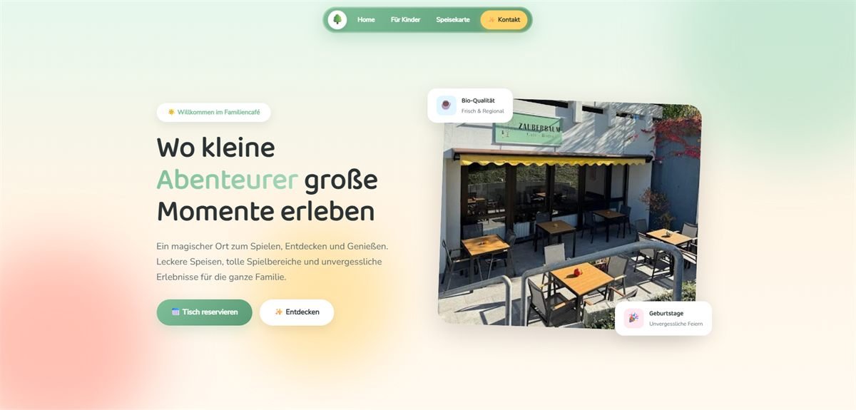 Zauberbaum Eningen Website und Markenentwicklung